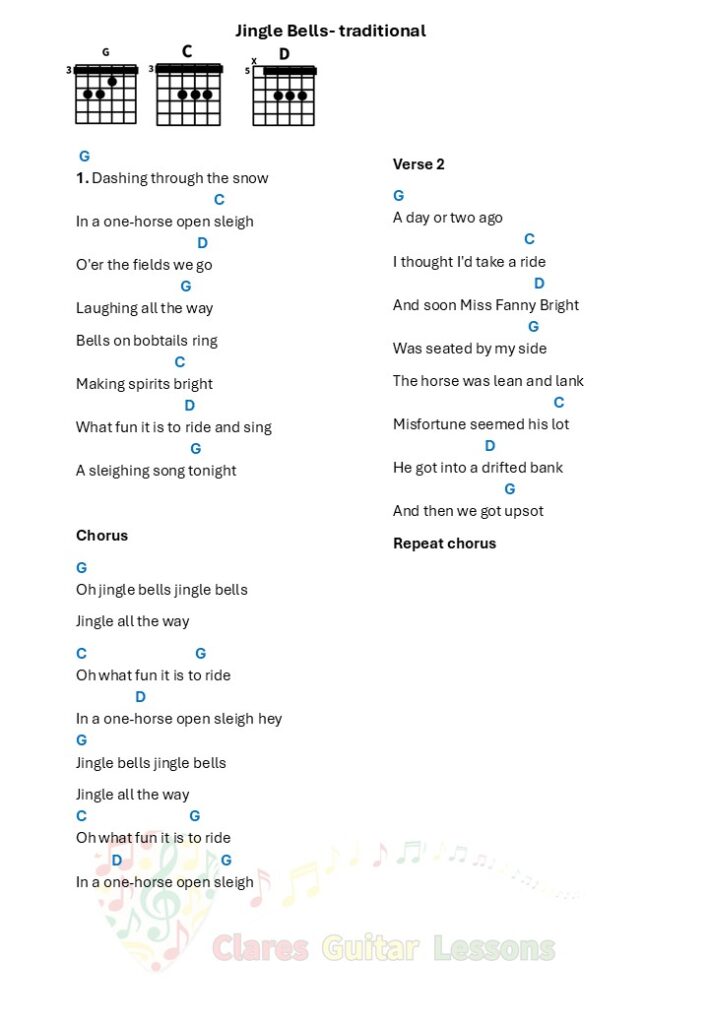 Jingle Bells chords and lyrics