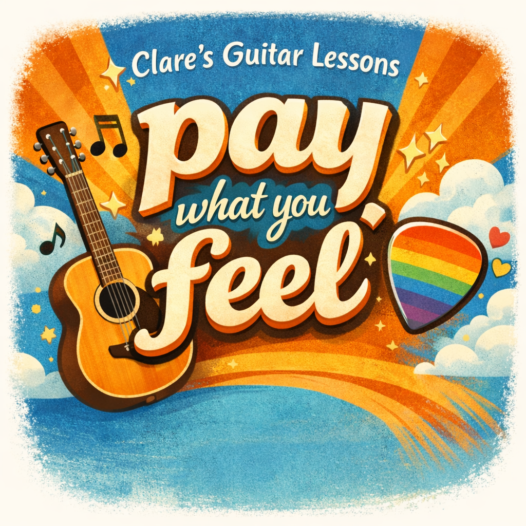 Pay what you feel, Clares Guitar Lessons on Patreon